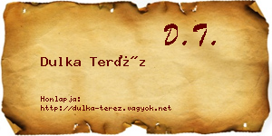 Dulka Teréz névjegykártya